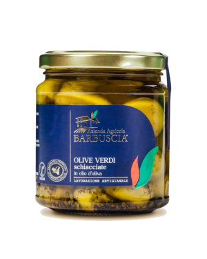 Olive Verdi Schiacciate